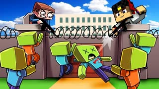 Жители спрятались от Зомби в Секретном Месте Майнкрафт ПЕ Minecraft PE Выживание #мультик игра Дети