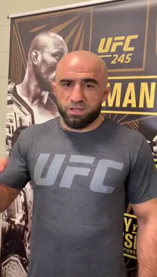 Омари Ахмедов после победы на UFC 245
