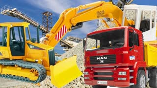 Видео для мальчиков про машинки - Большие Машины на Стройке